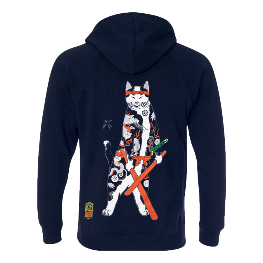 Monmon Cats Musashi Cat Zip Up