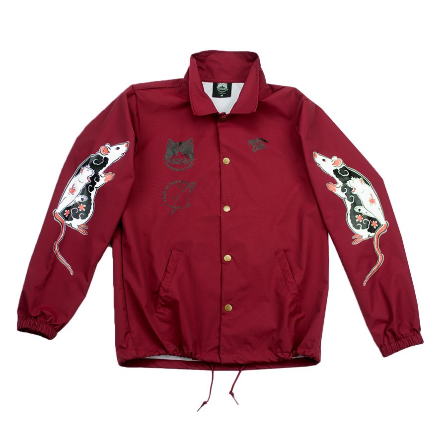 MonmonCats Cardinal Rat Cat Coaches Jacket