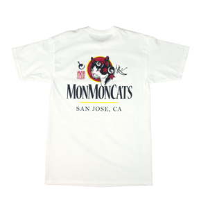 Monmon Cats Setting Sun Cat White Tee