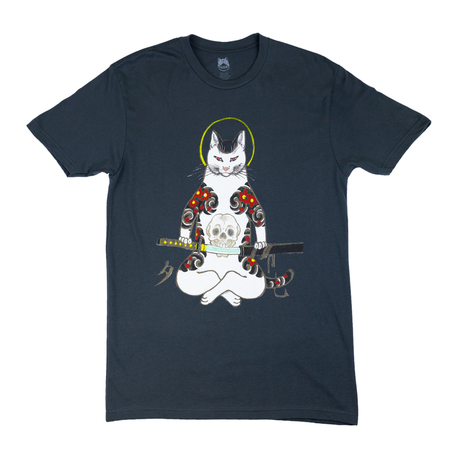 Monmon Cats Samurai Cat Tee